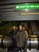 Dfil de boulets dans l'escalator